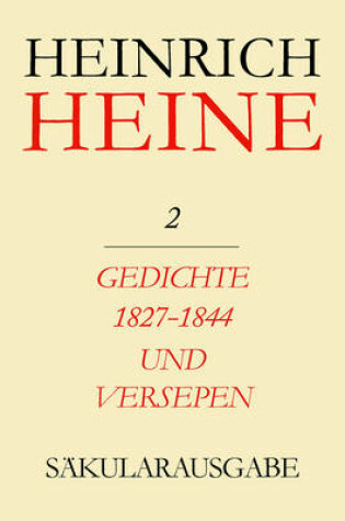 Cover of Gedichte 1827-1844 Und Versepen