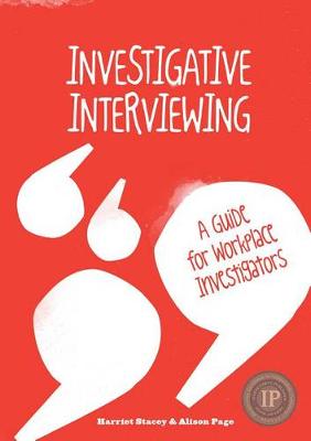 Book cover for Investigative Interviewing - A Guide for Workplace Investigators