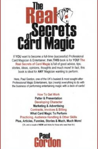 Cover of Paul Gordon's the Real Secrets of Card Magic