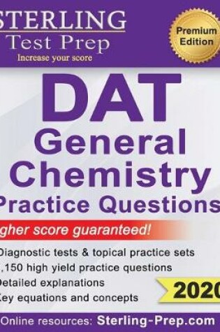Cover of Sterling Test Prep DAT General Chemistry Practice Questions