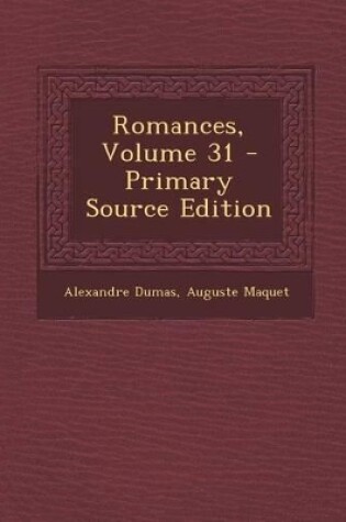 Cover of Romances, Volume 31