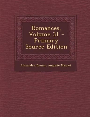 Book cover for Romances, Volume 31