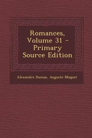Cover of Romances, Volume 31