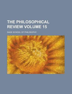 Book cover for The Philosophical Review (Volume 3)