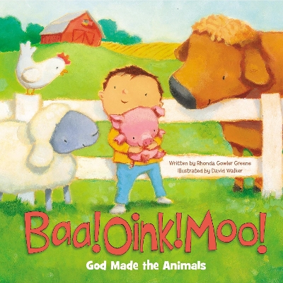 Book cover for Baa! Oink! Moo! God Made the Animals