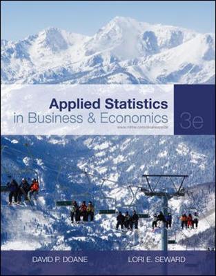 Book cover for Applied Statistics in Business and Economics with Connect Access Card