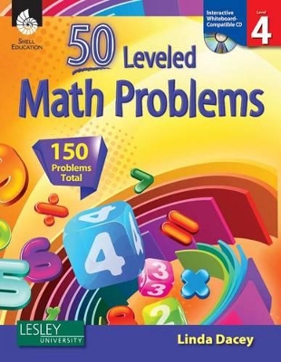 Book cover for 50 Leveled Math Problems Level 4