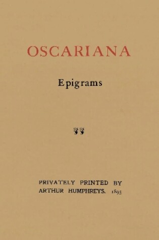 Cover of Oscariana