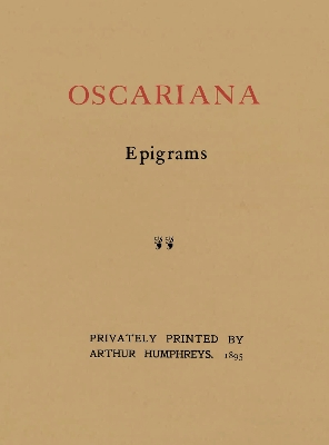 Book cover for Oscariana