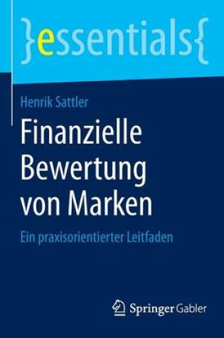 Cover of Finanzielle Bewertung von Marken