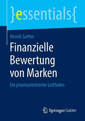 Book cover for Finanzielle Bewertung von Marken