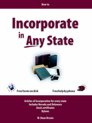 Book cover for How to Incorporate in Any State