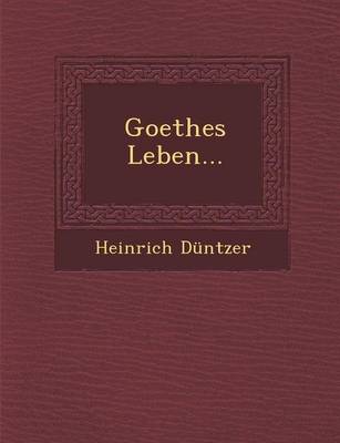 Book cover for Goethes Leben...