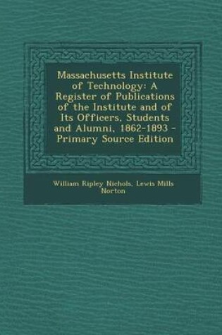 Cover of Massachusetts Institute of Technology