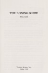 Book cover for The Boning Knife