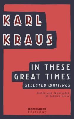 Book cover for In These Great Times