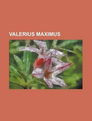 Book cover for Valerius Maximus