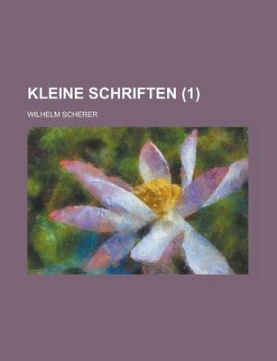 Book cover for Kleine Schriften (1)