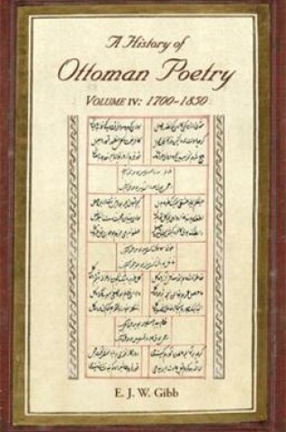 Cover of A History of Ottoman Poetry Volume IV