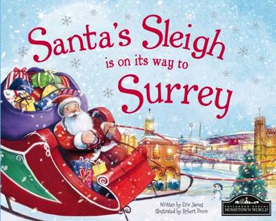 Book cover for Santa's Sleigh is on it's Way to Surrey