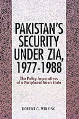 Cover of Pakistan's Security Under Zia