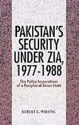 Book cover for Pakistan's Security Under Zia