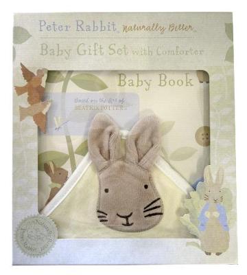 Book cover for Peter Rabbit Naturally Better Baby Book and Comforter