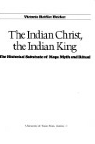 Cover of The Indian Christ, the Indian King