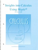 Book cover for Insights into Calculus Using Maple for Use with Calculus