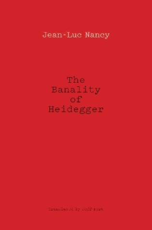 Cover of The Banality of Heidegger