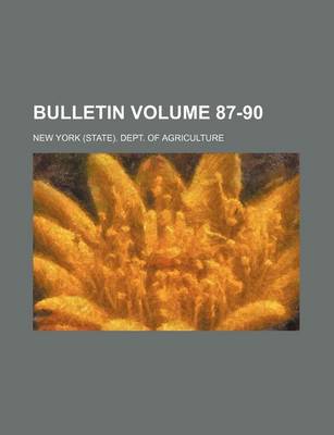 Book cover for Bulletin Volume 87-90