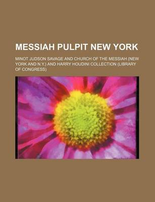 Book cover for Messiah Pulpit New York (Volume 7)