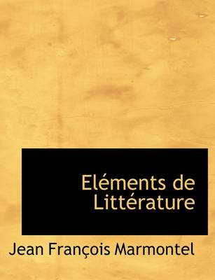 Book cover for Elements de Litterature