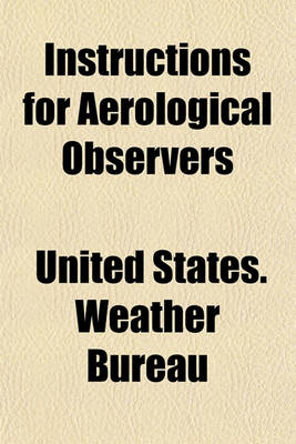 Book cover for Instructions for Aerological Observers