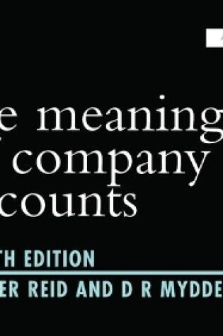 Cover of The Meaning of Company Accounts