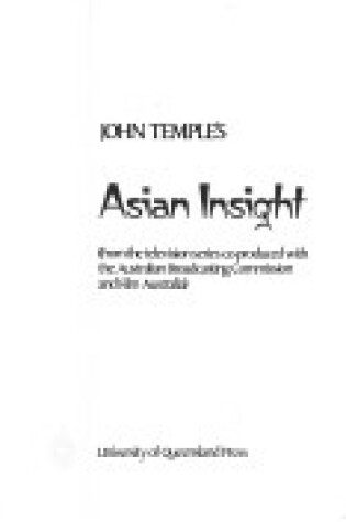 Cover of Asian Insight
