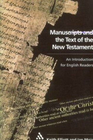 Cover of Manuscripts and the Text of the New Testament