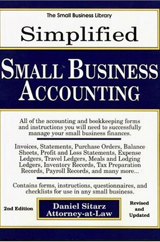 Cover of Simplified Small Business Accounting, 2nd Edition