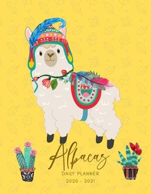 Book cover for 2020 2021 15 Months Desert Alpacas Daily Planner