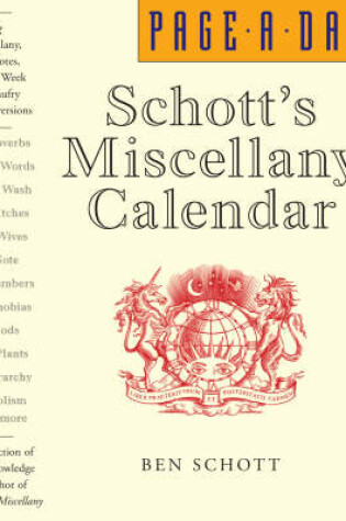 Cover of Schott's Miscellany