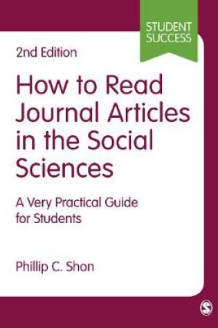 Cover of How to Read Journal Articles in the Social Sciences