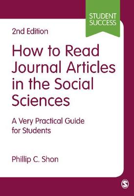 Cover of How to Read Journal Articles in the Social Sciences