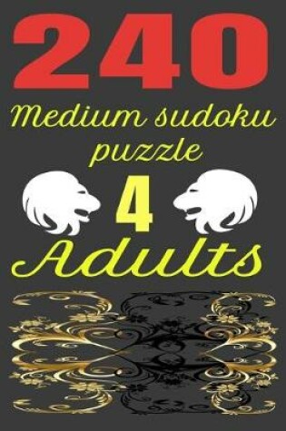 Cover of Medium Sudoku Puzzle for Adults