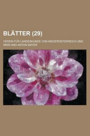 Cover of Blatter (29)