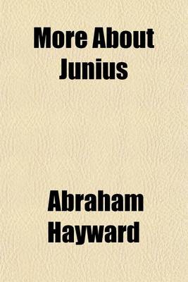 Book cover for More about Junius