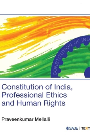 Cover of Constitution of India, Professional Ethics and Human Rights