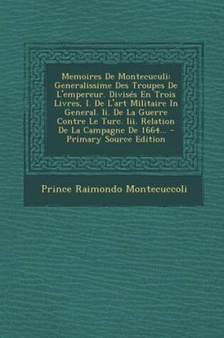 Cover of Memoires de Montecuculi