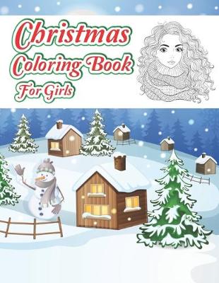 Book cover for Christmas Coloring Books For Girls