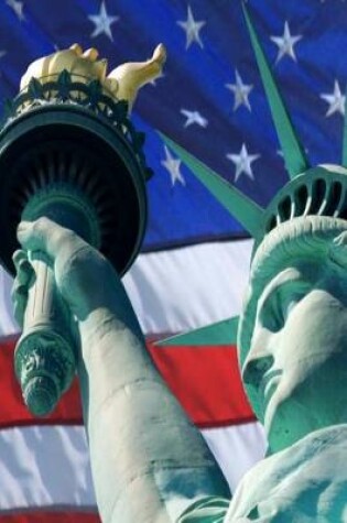 Cover of Journal Lady Liberty USA Flag Background Statue of Liberty