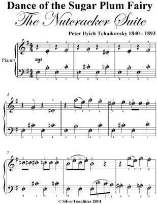 Book cover for Dance of the Sugar Plum Fairy the Nutcracker Suite In E Minor Easiest Piano Sheet Music